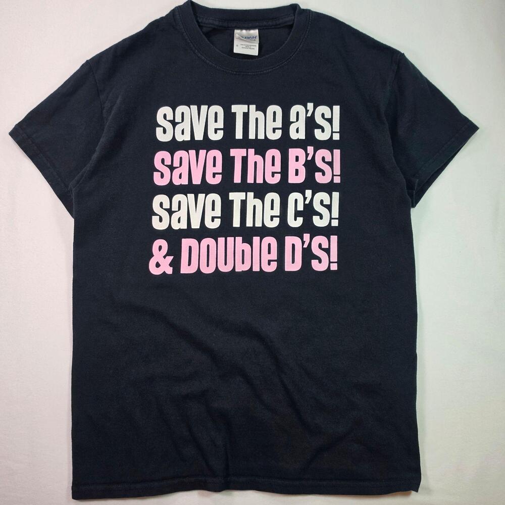 Breast Cancer Save The A's Save The B's Save The C's & Double D's Graphic Tee
